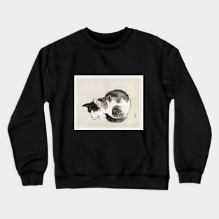 Vintage Sleepy Japanese Cat Crewneck Sweatshirt